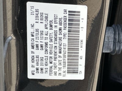 2015 Acura TLX Tech