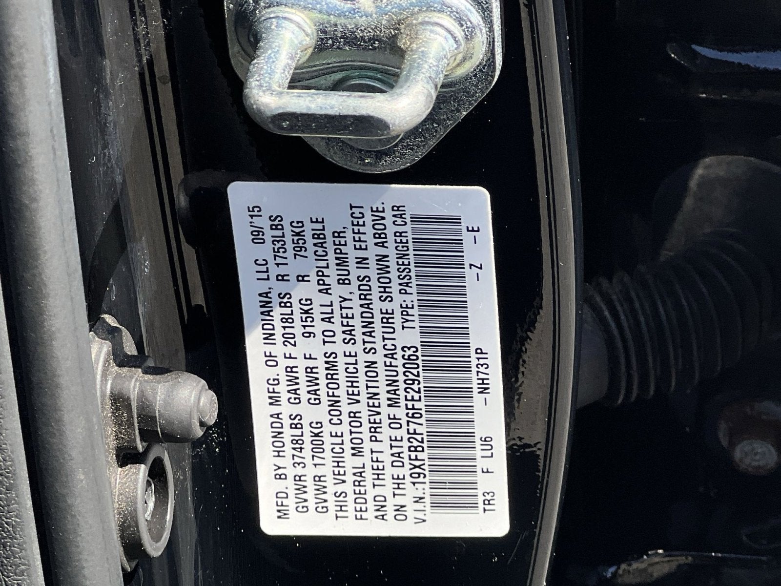 2015 Honda Civic SE