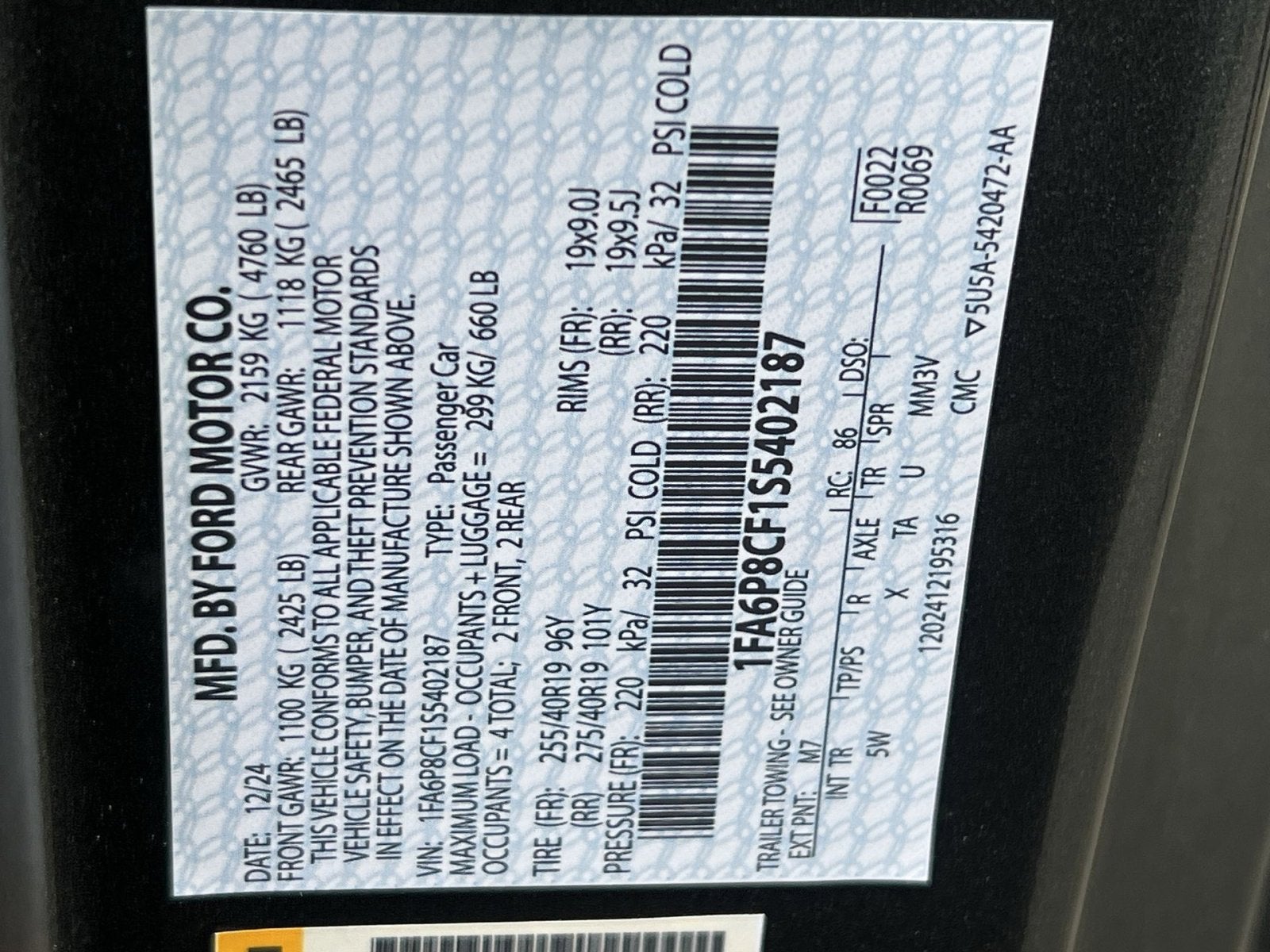 2025 Ford Mustang Shelby Supercharged Super Snake