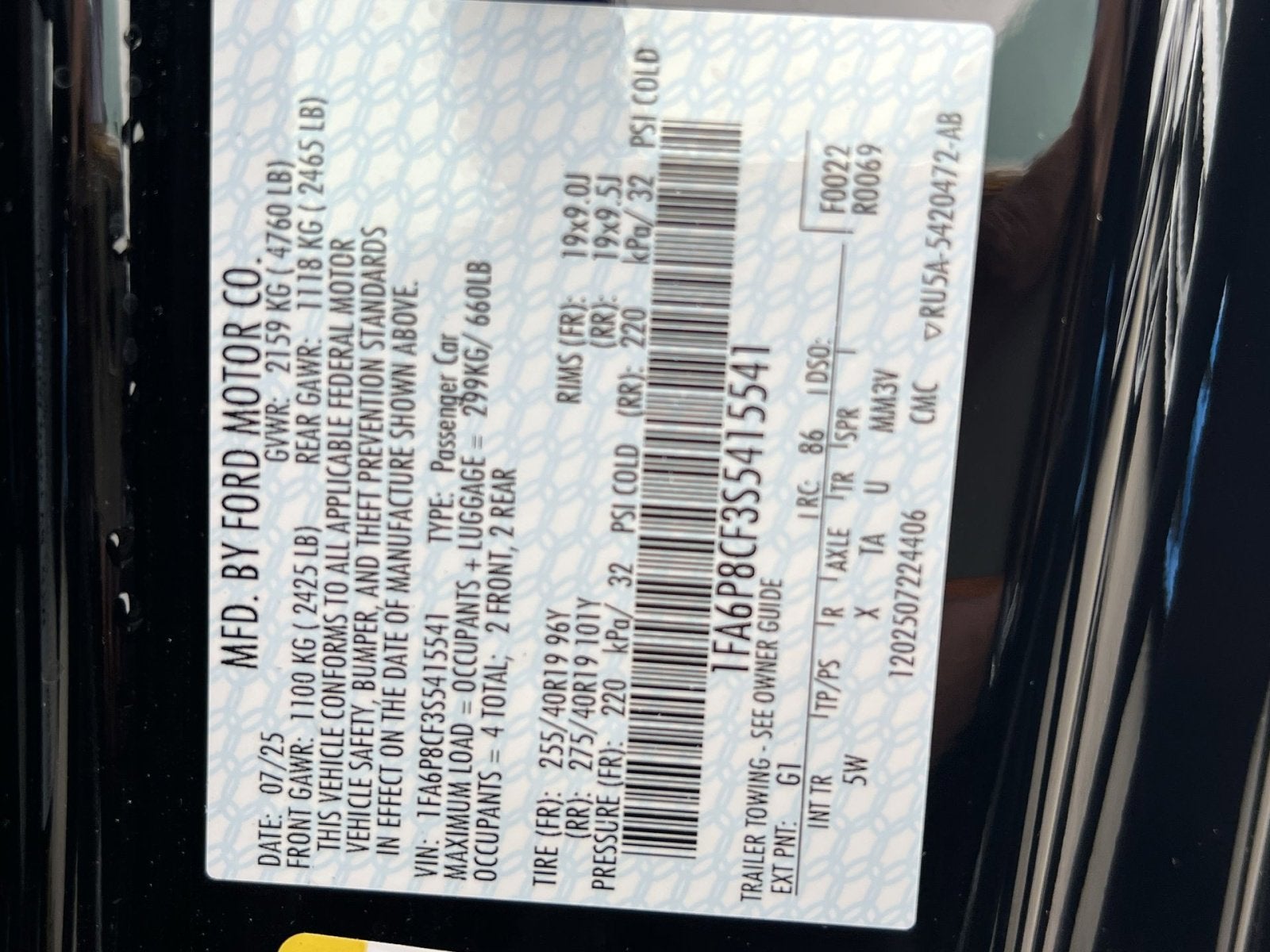 2025 Ford Mustang Shelby Supercharged GT350