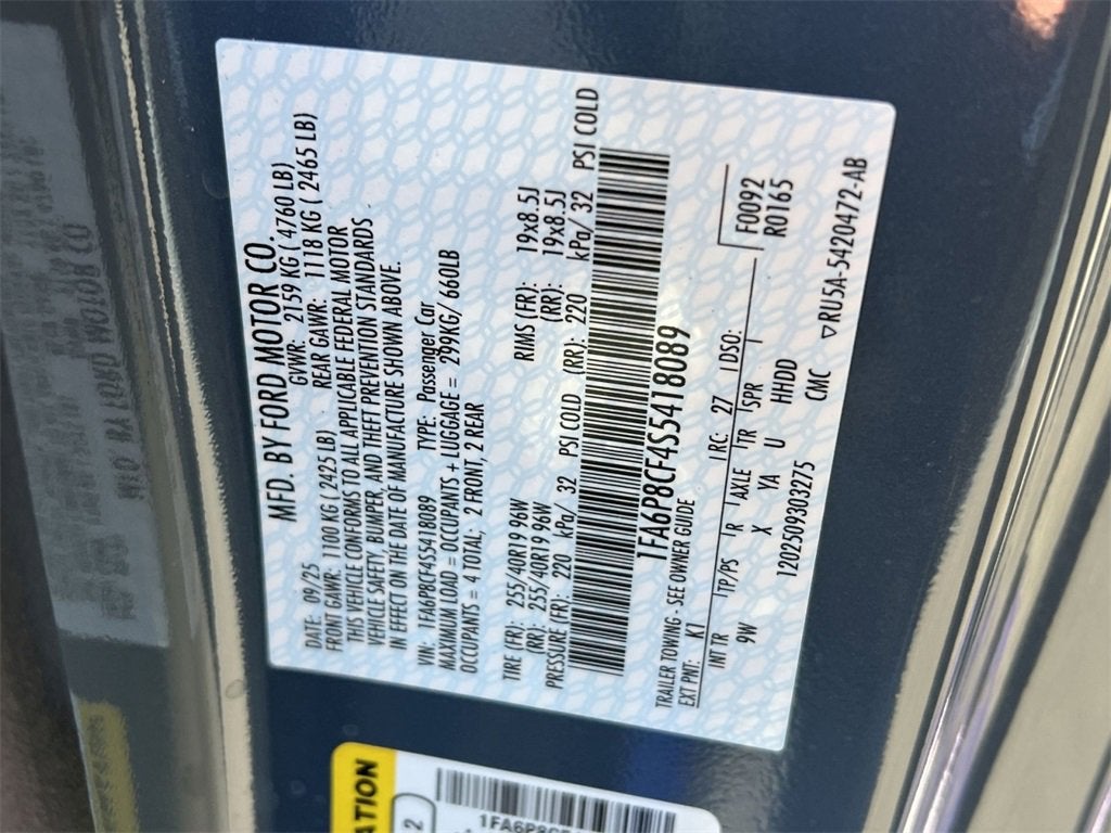 2025 Ford Mustang GT Premium