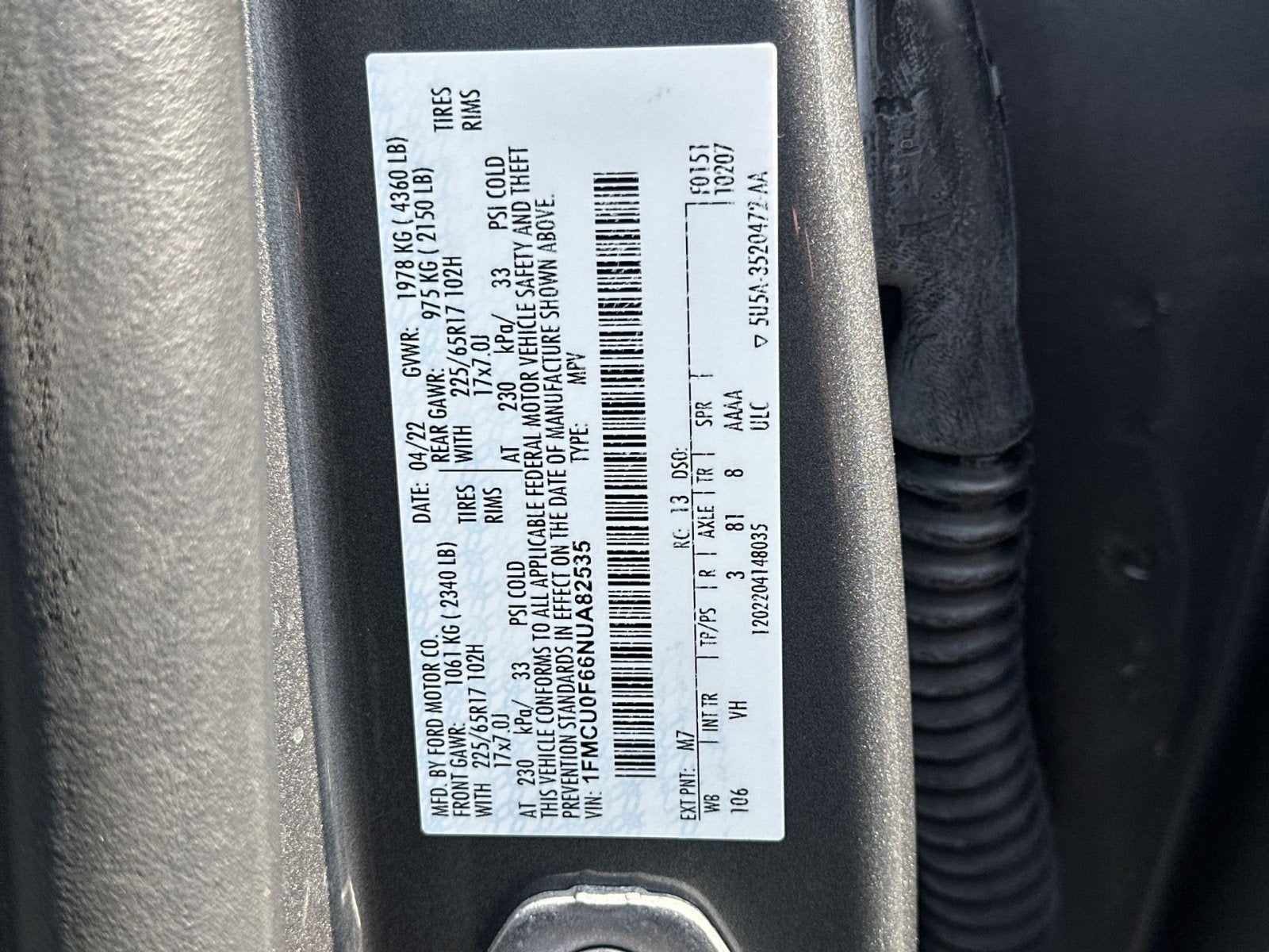 2022 Ford Escape S