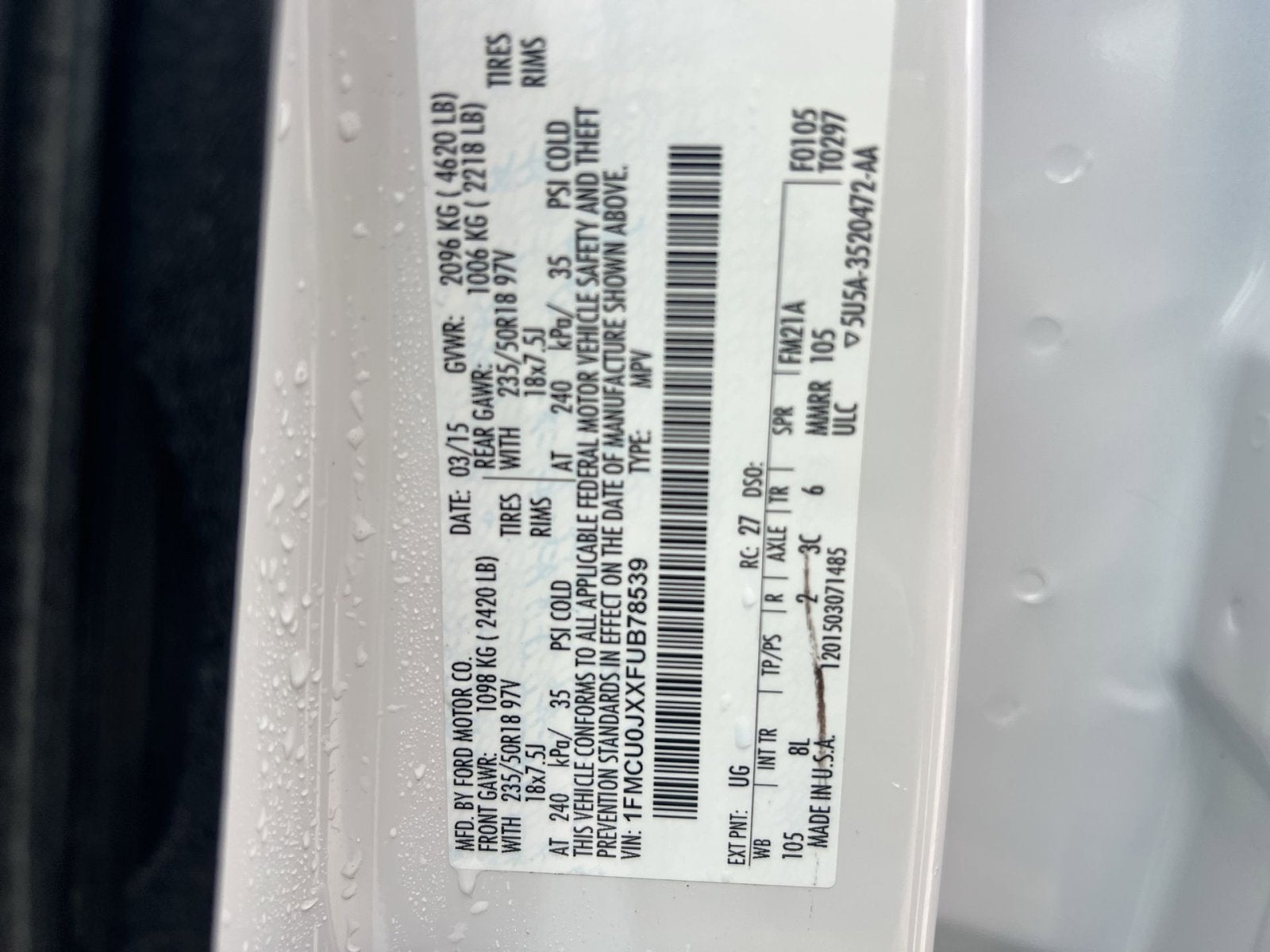 2015 Ford Escape Titanium