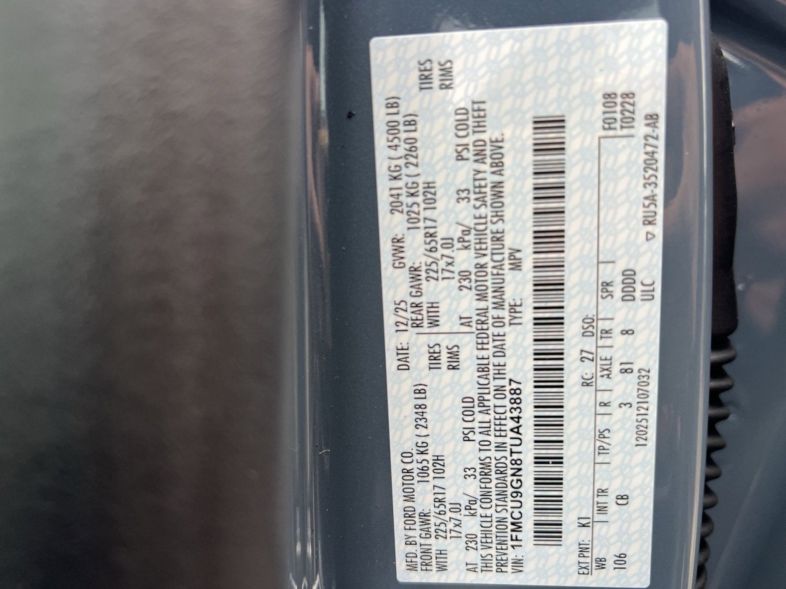 2026 Ford Escape Active