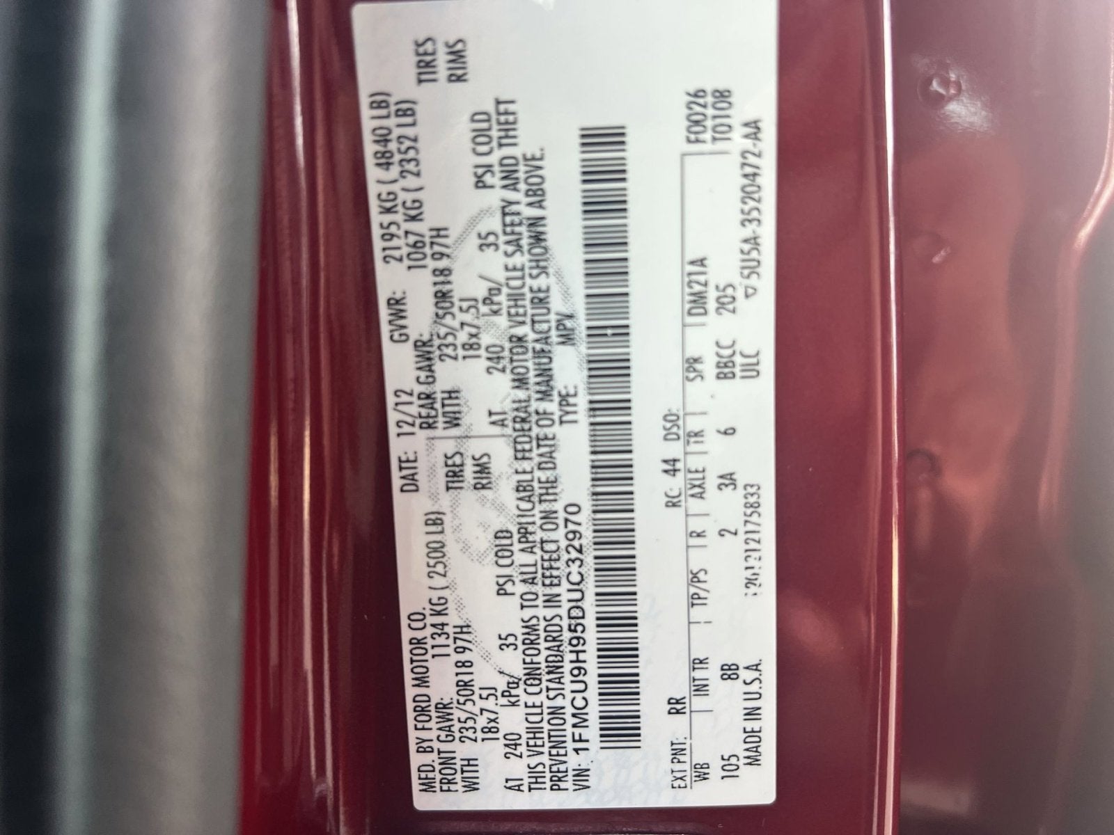 2013 Ford Escape SEL