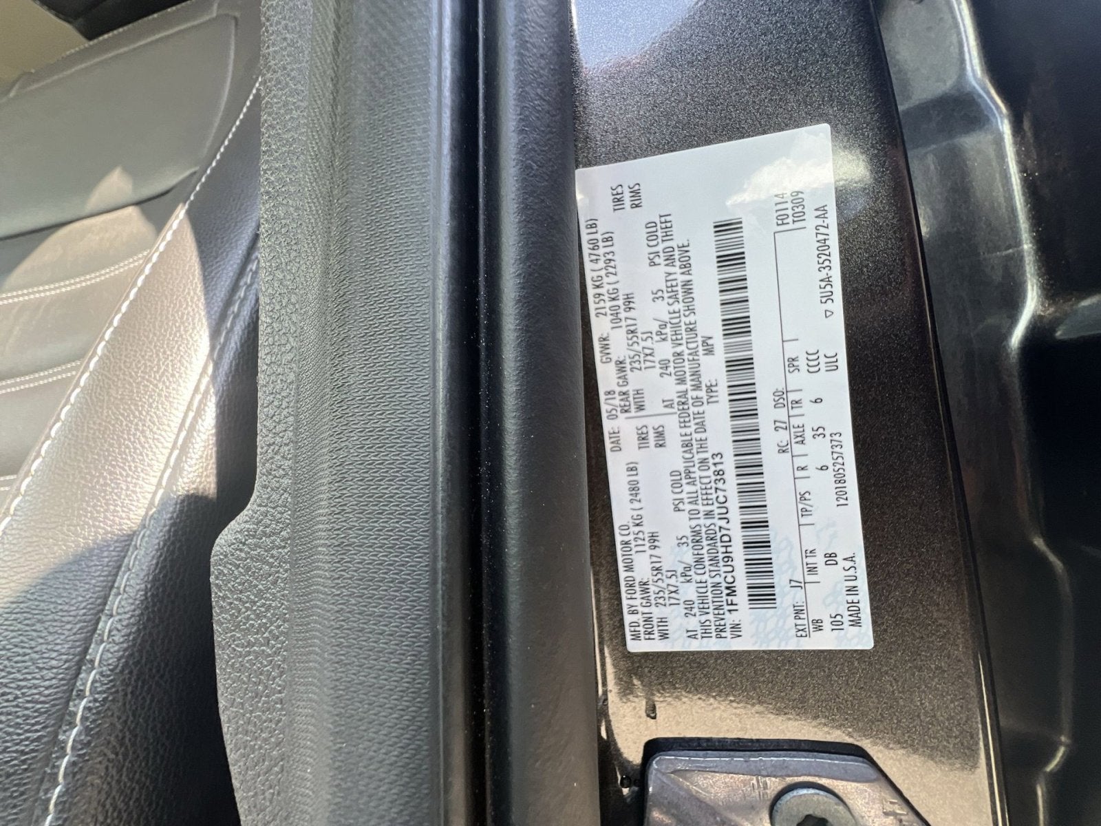 2018 Ford Escape SEL