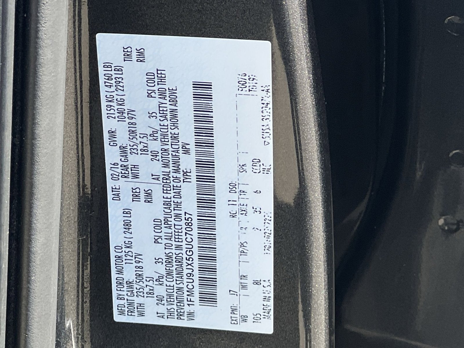 2016 Ford Escape Titanium