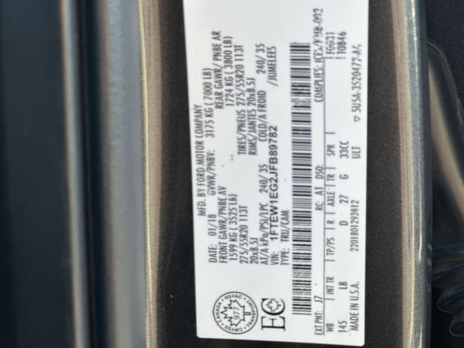2018 Ford F-150 XL