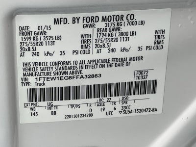 2015 Ford F-150 Platinum