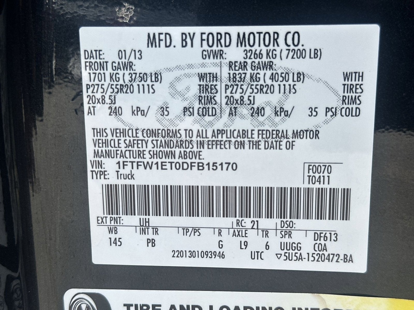 2013 Ford F-150 Platinum