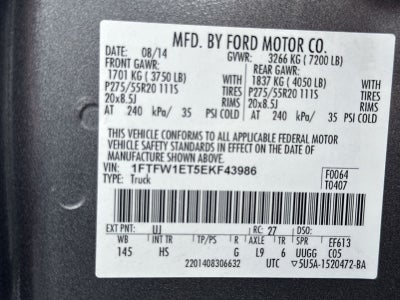 2014 Ford F-150 Lariat