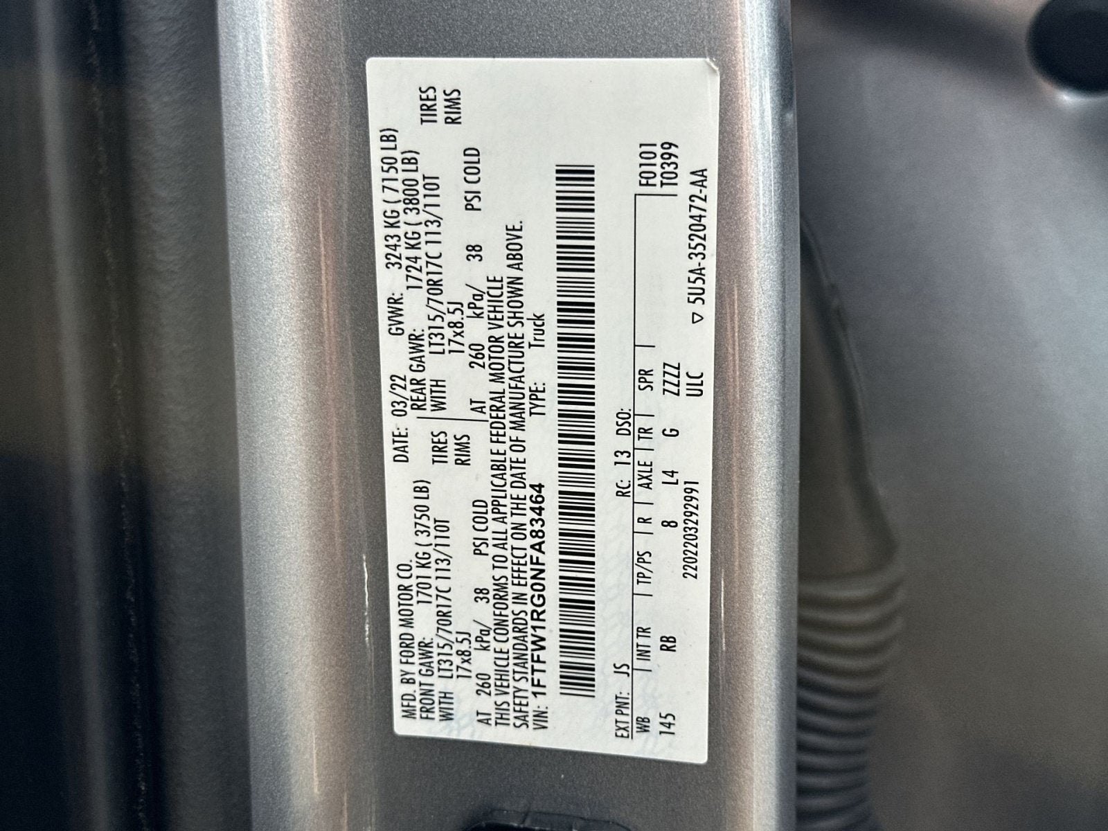 2022 Ford F-150 Raptor