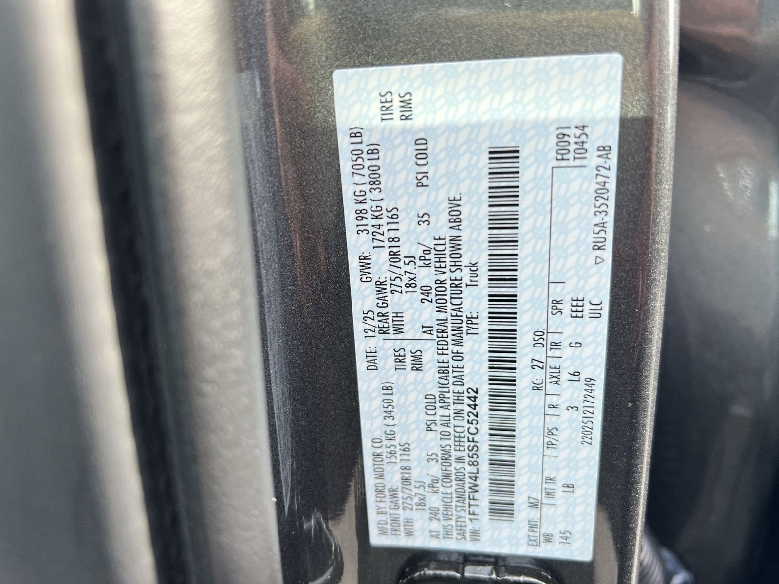 2025 Ford F-150 Tremor