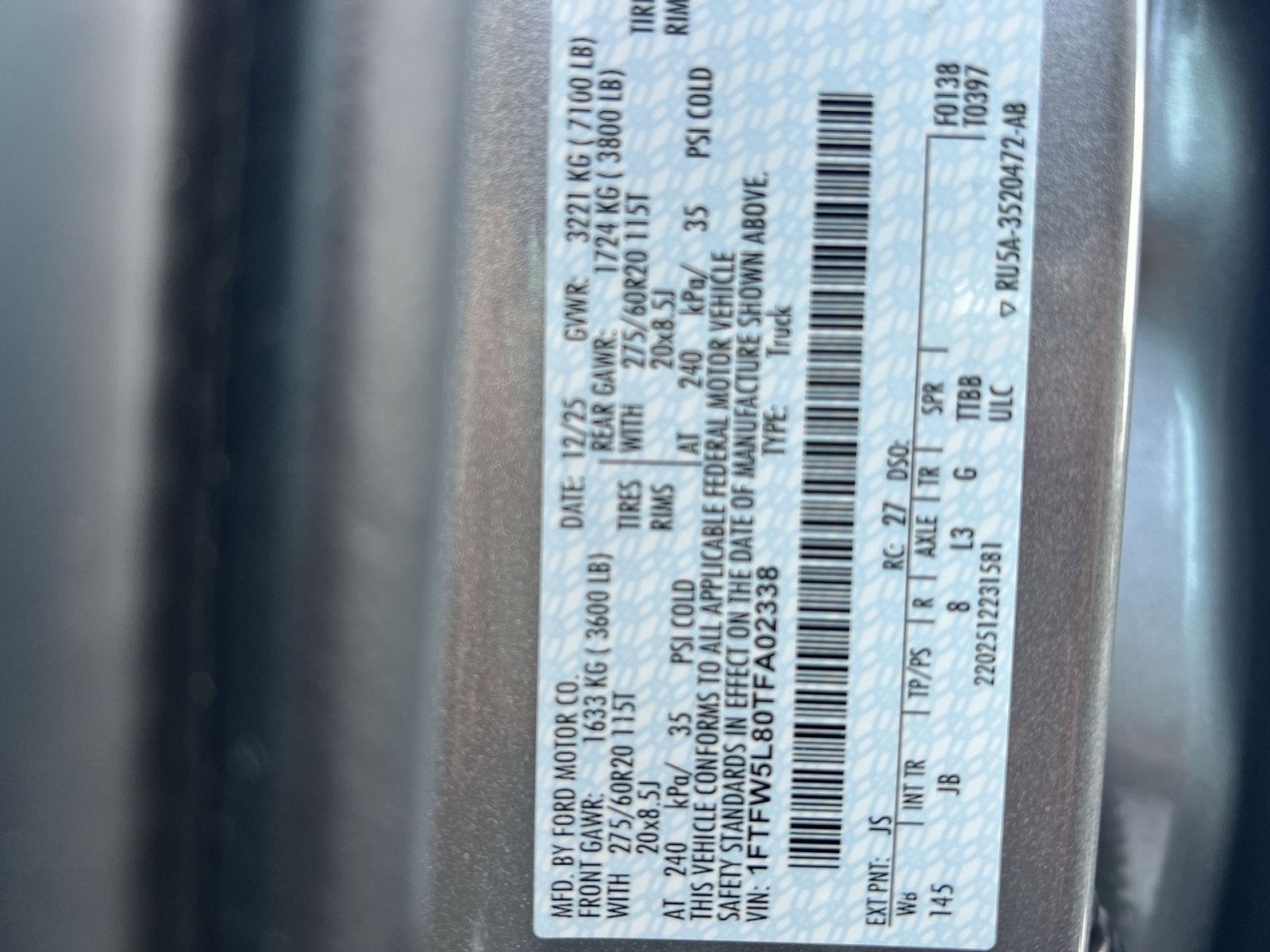 2026 Ford F-150 Lariat