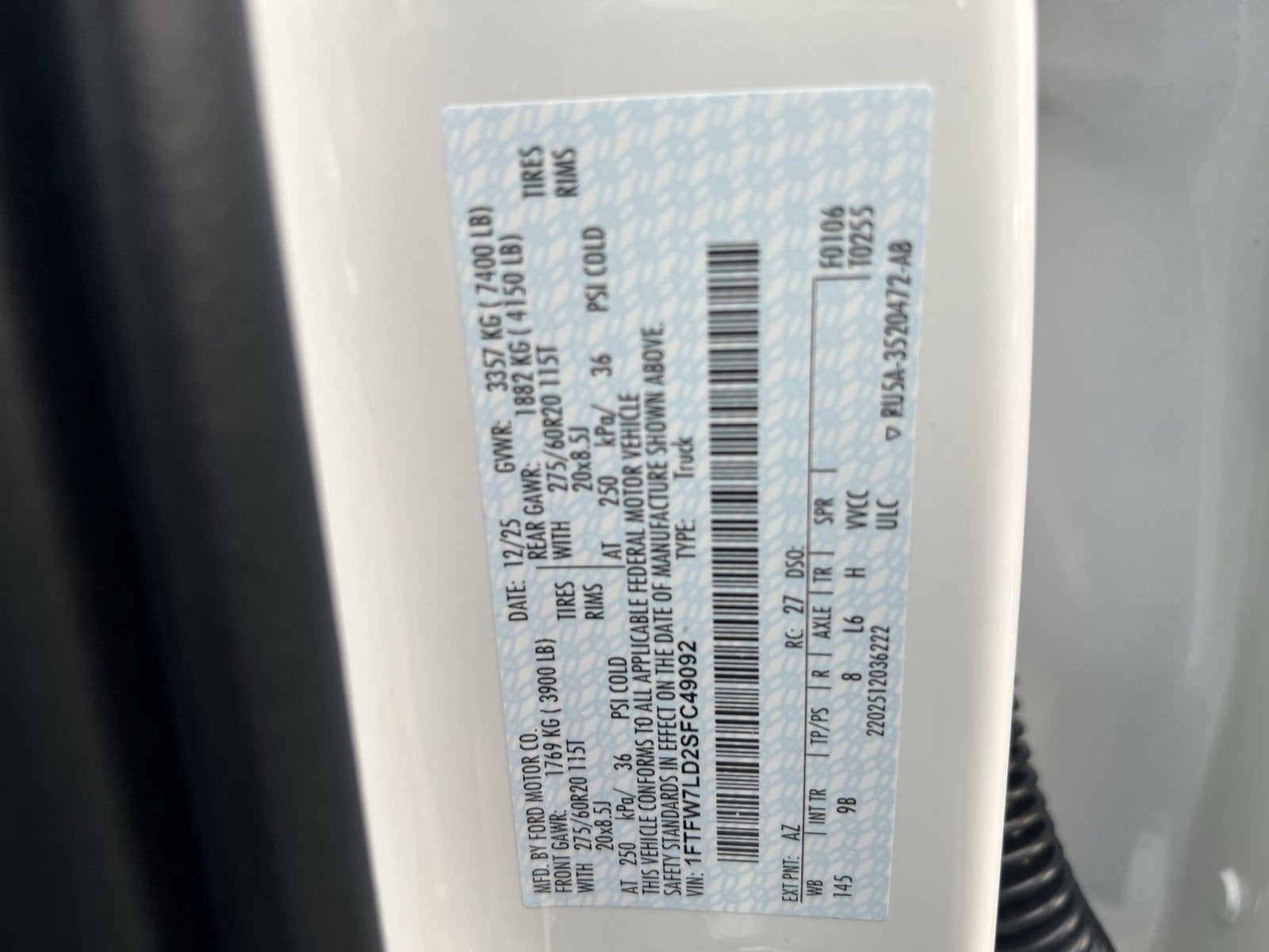 2025 Ford F-150 Platinum Hybrid