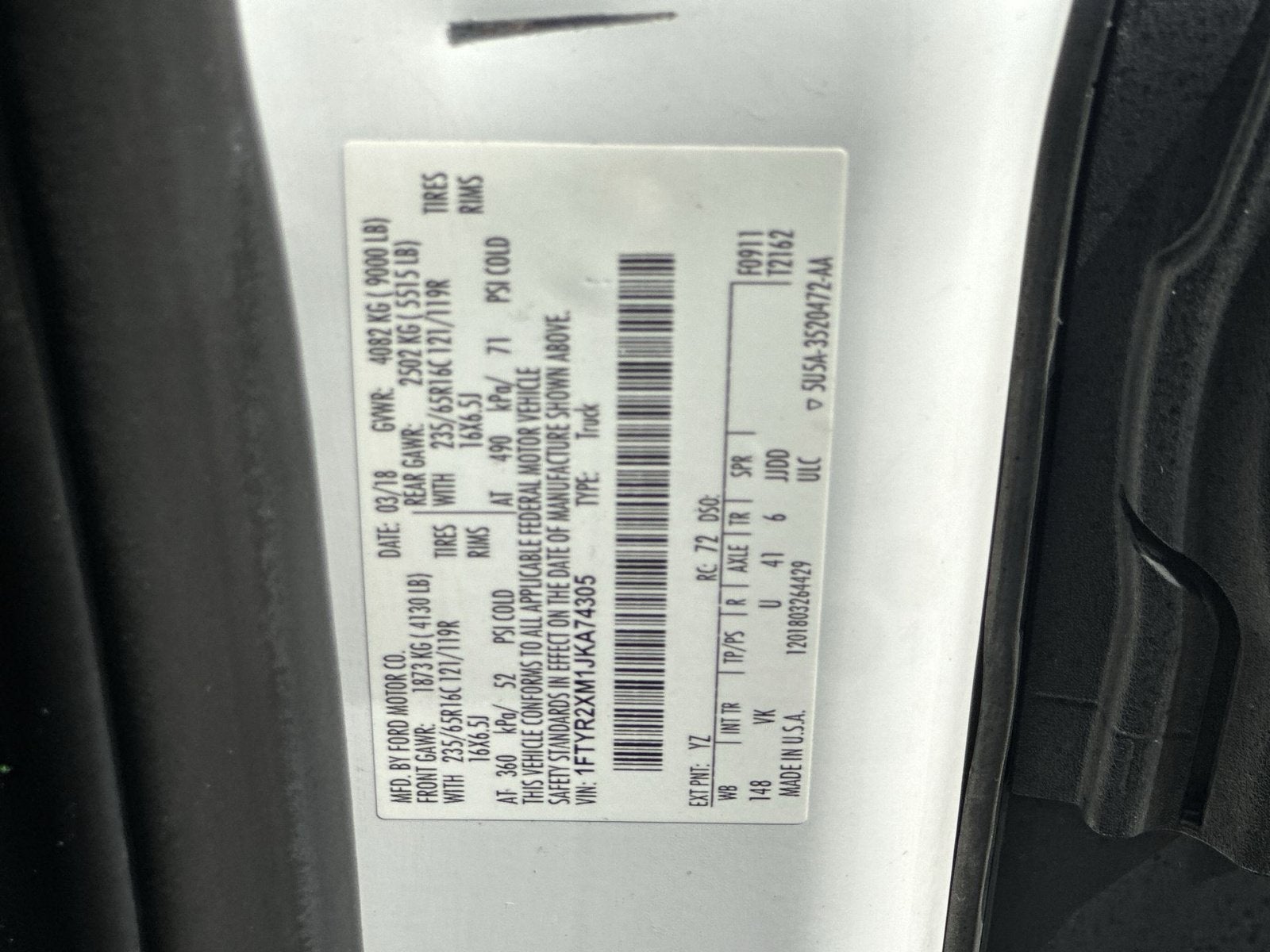 2018 Ford Transit-250 Base