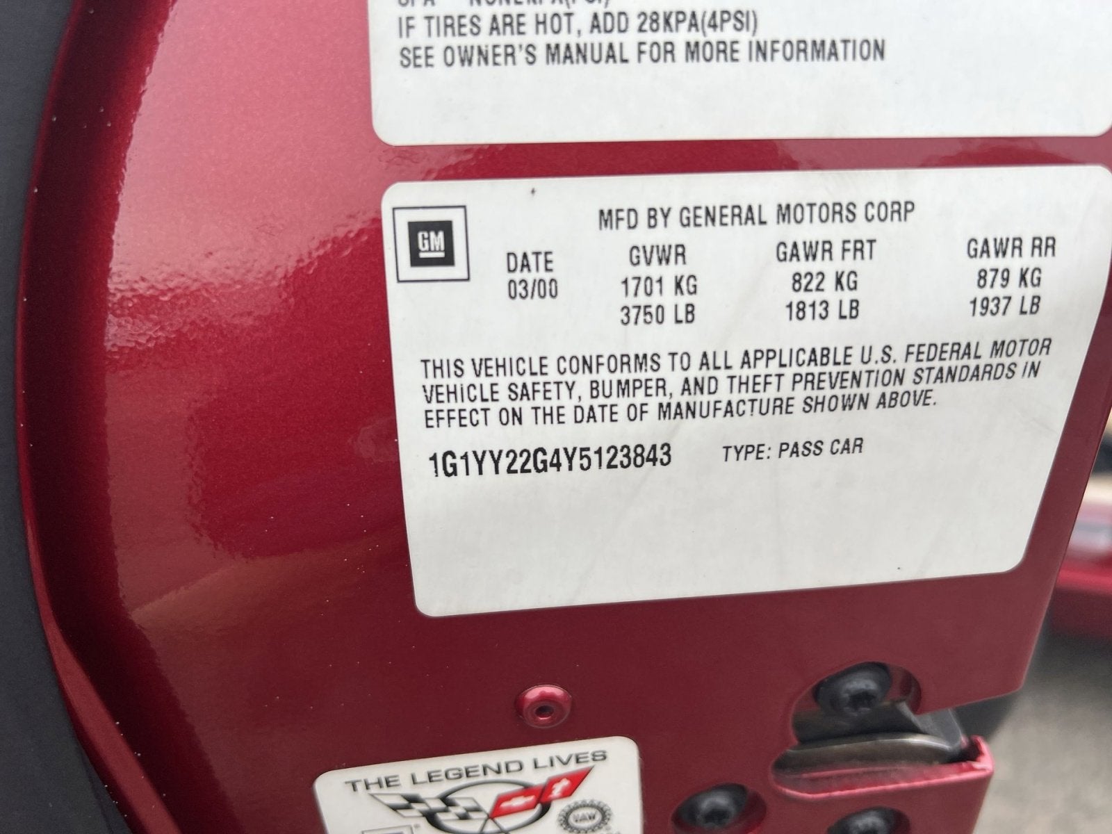 2000 Chevrolet Corvette Base