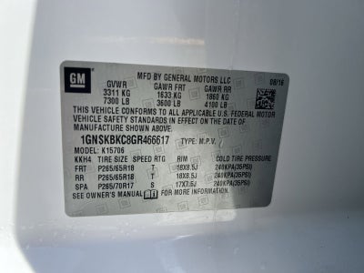 2016 Chevrolet Tahoe LT