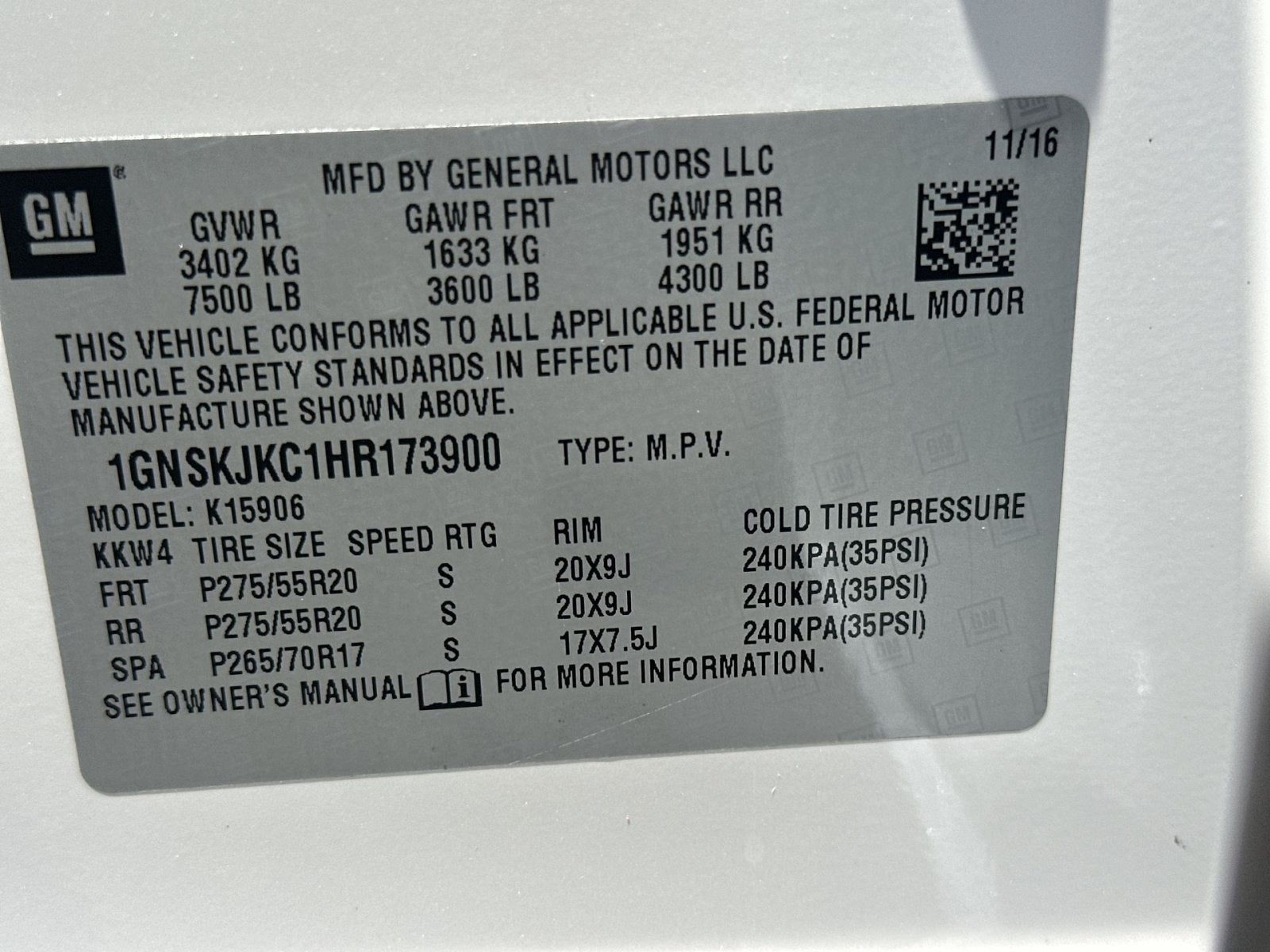 2017 Chevrolet Suburban Premier