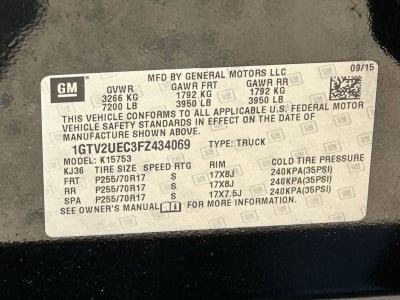 2015 GMC Sierra 1500 SLE