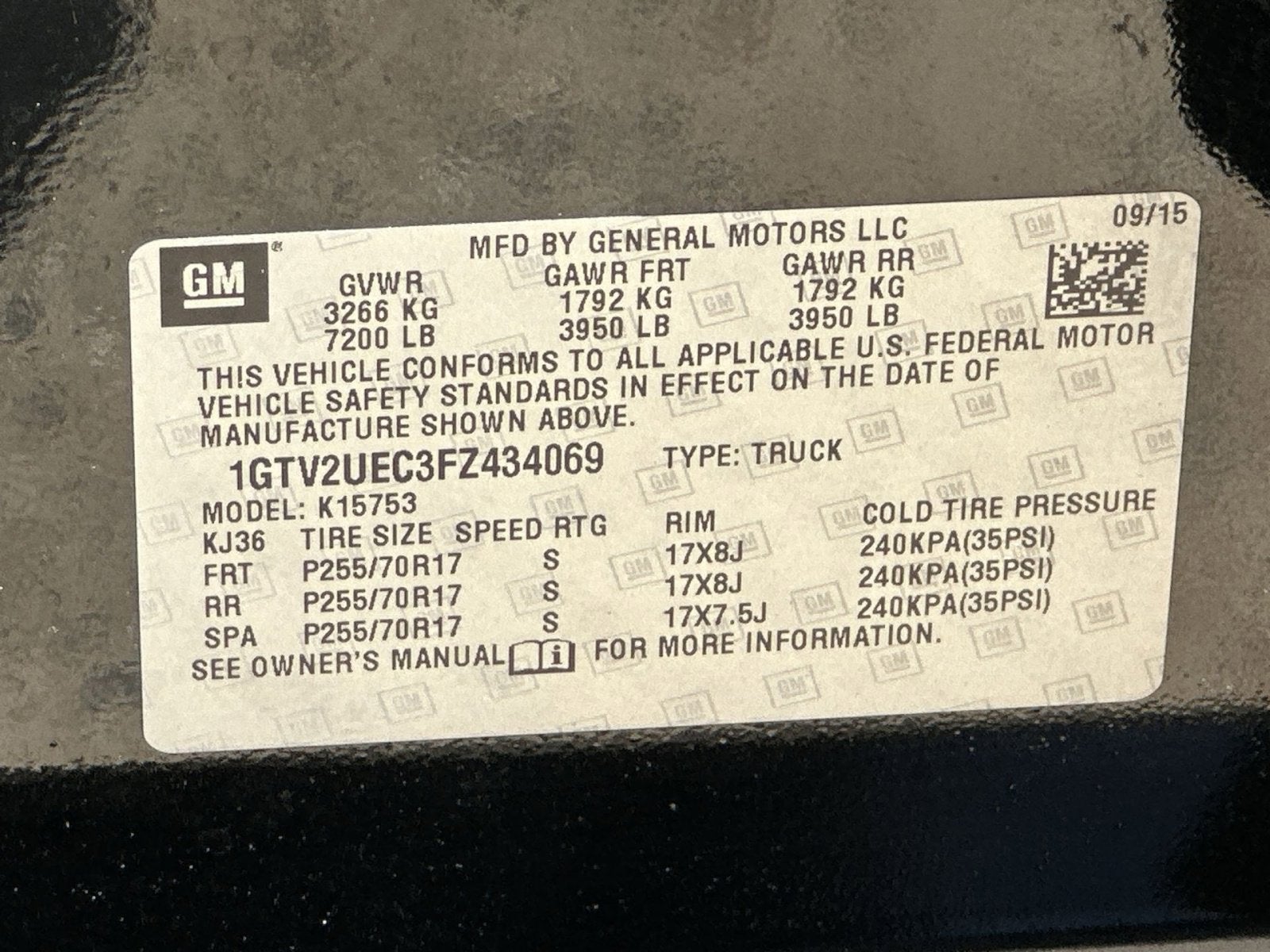 2015 GMC Sierra 1500 SLE