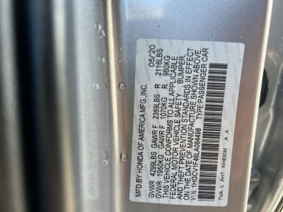 2020 Honda Accord EX