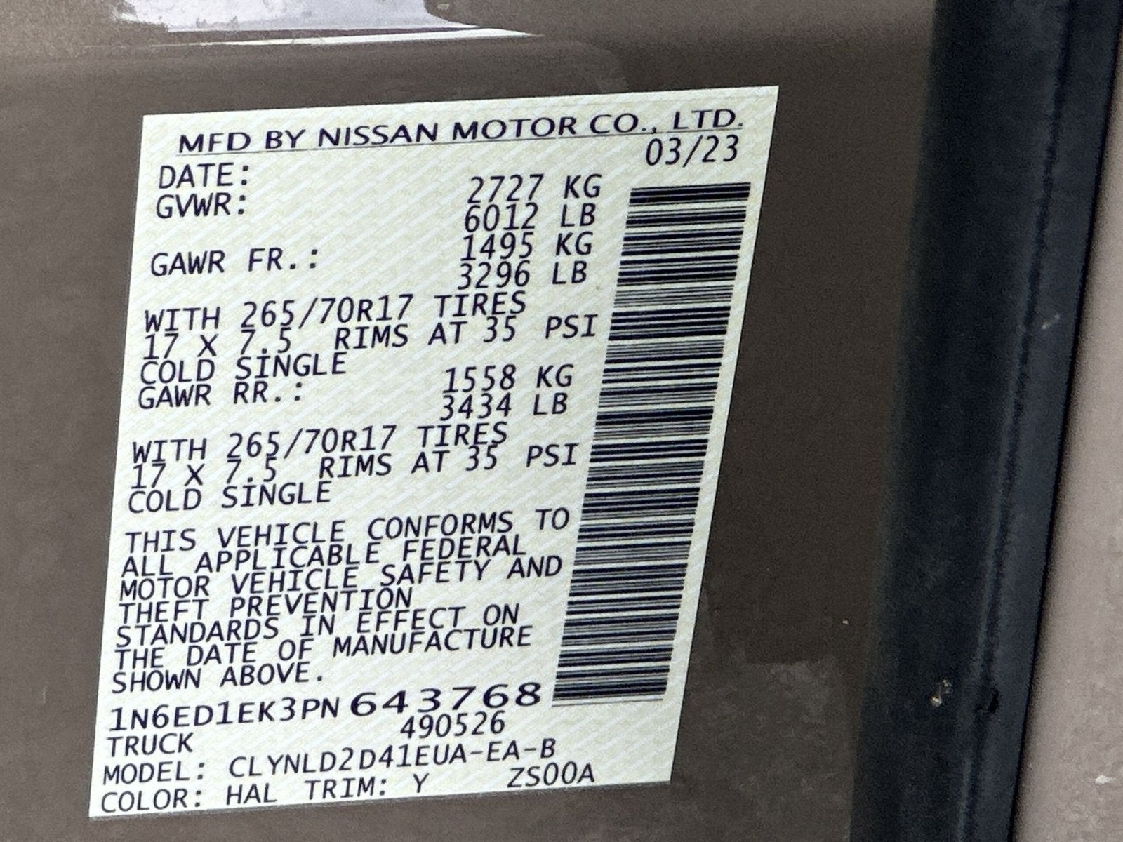 2023 Nissan Frontier PRO-4X