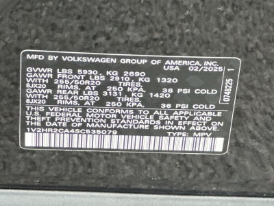 2025 Volkswagen Atlas 2.0T SE w/Technology