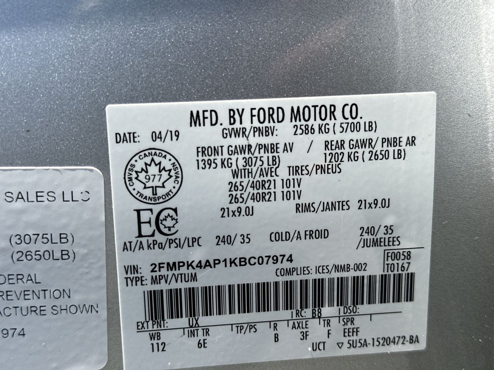 2019 Ford Edge ST