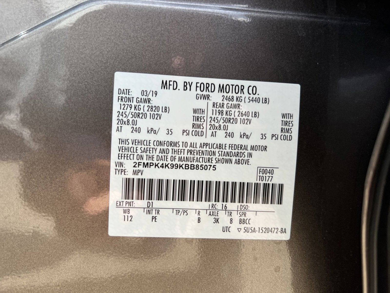 2019 Ford Edge Titanium