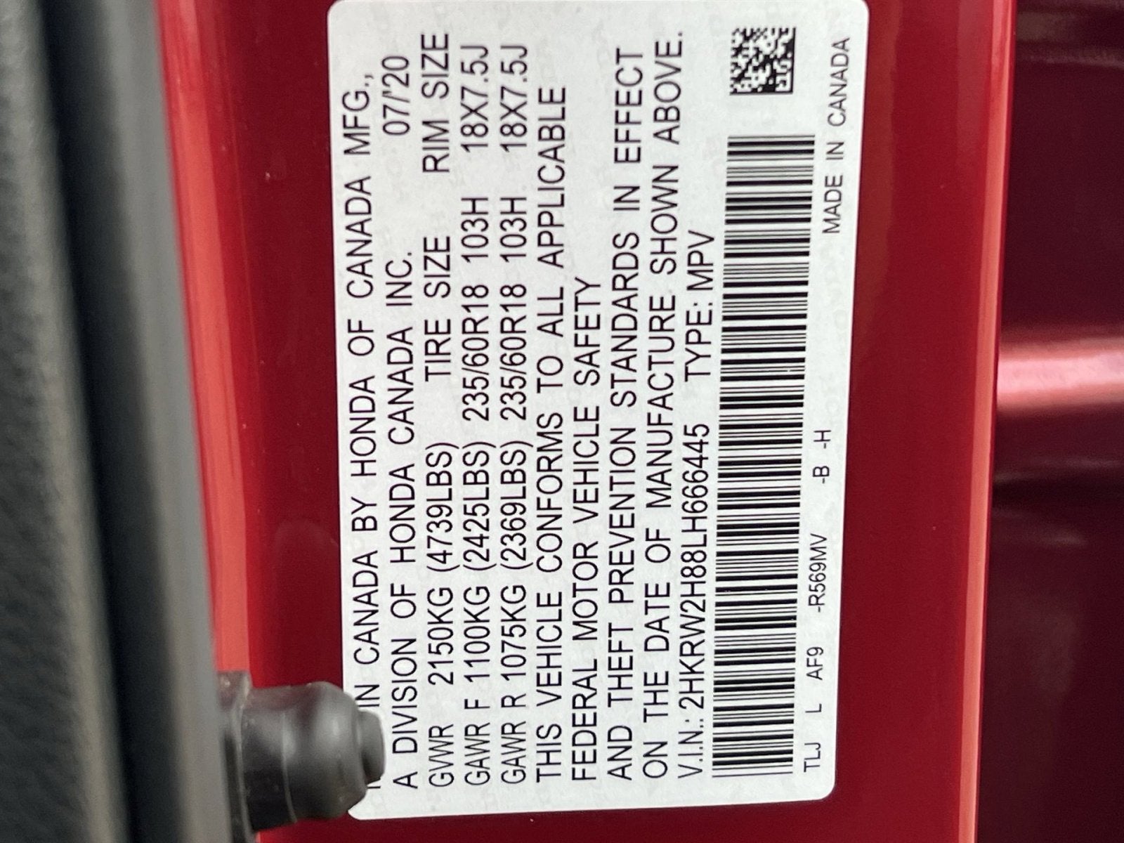 2020 Honda CR-V EX-L