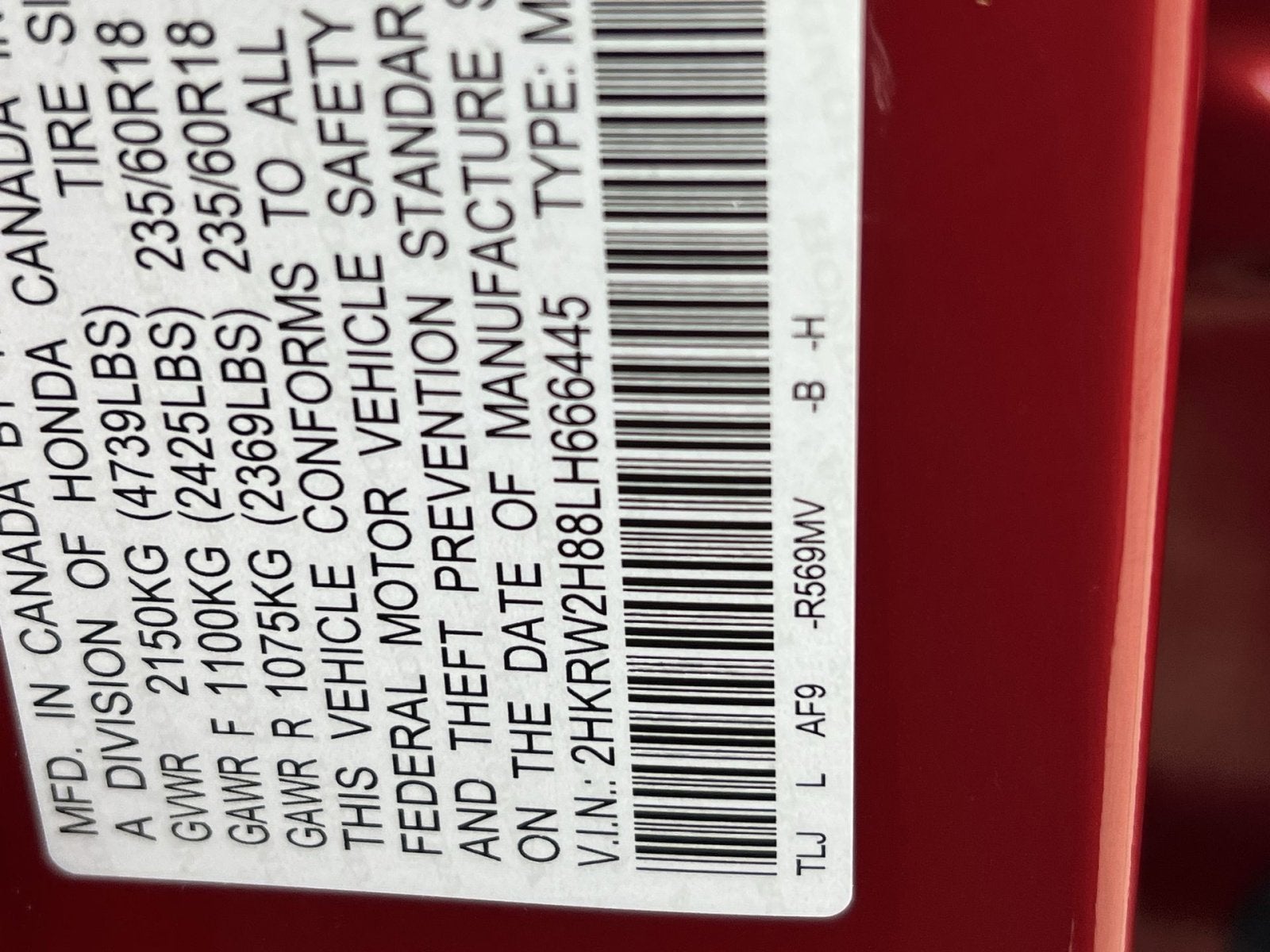 2020 Honda CR-V EX-L