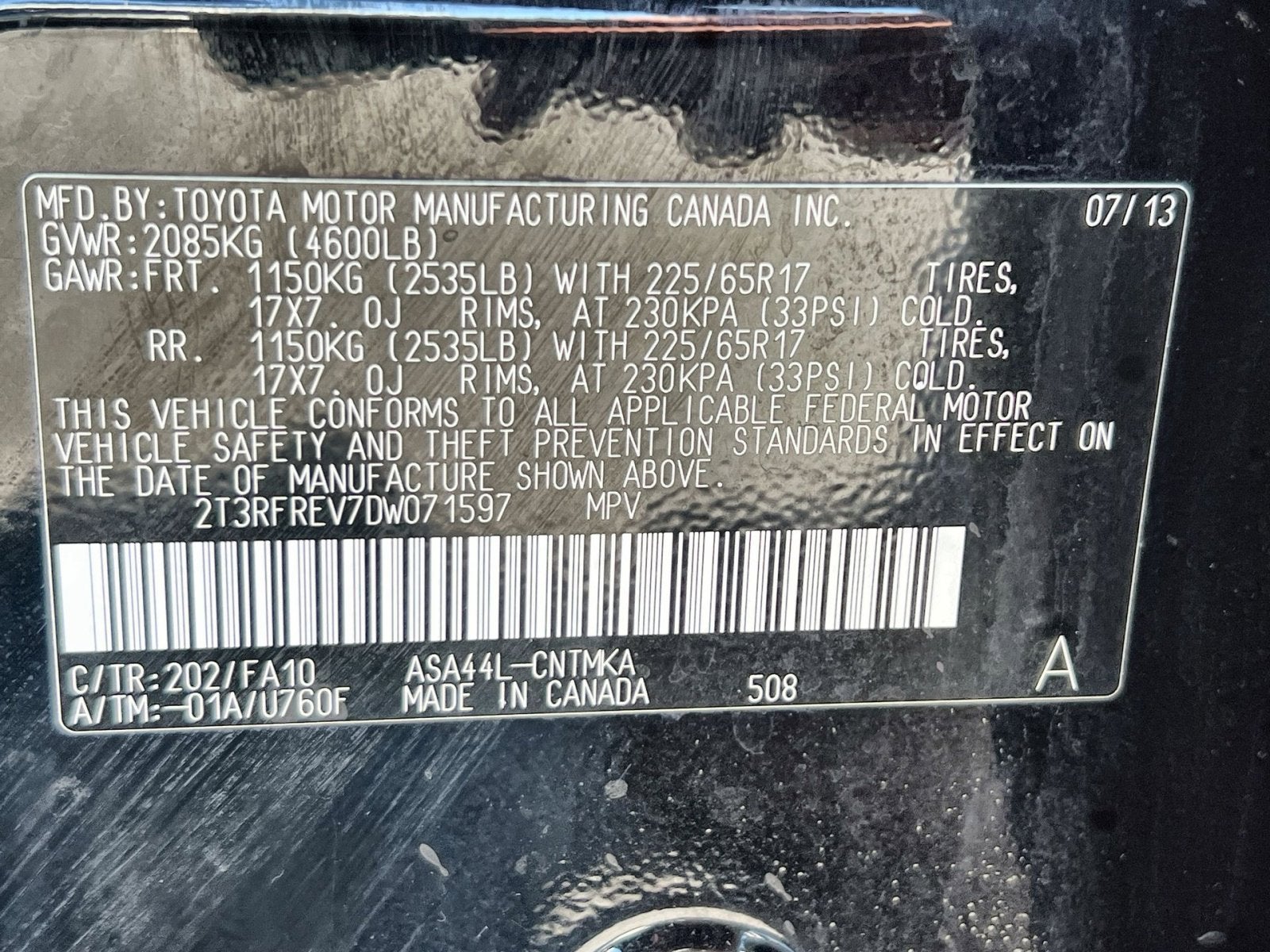 2013 Toyota RAV4 XLE