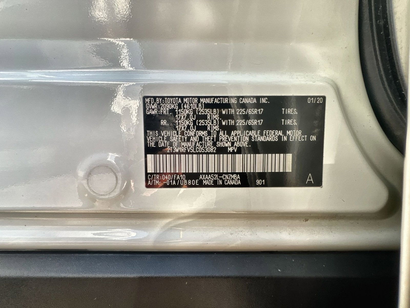 2020 Toyota RAV4 XLE