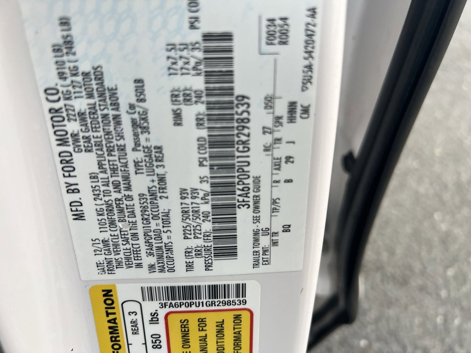 2016 Ford Fusion Energi SE Luxury