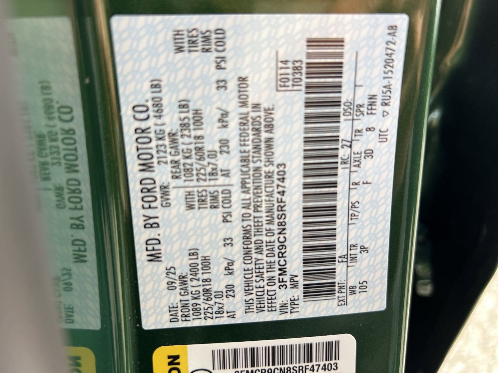 2025 Ford Bronco Sport Outer Banks