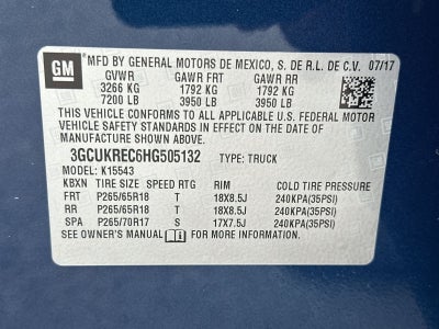 2017 Chevrolet Silverado 1500 LT