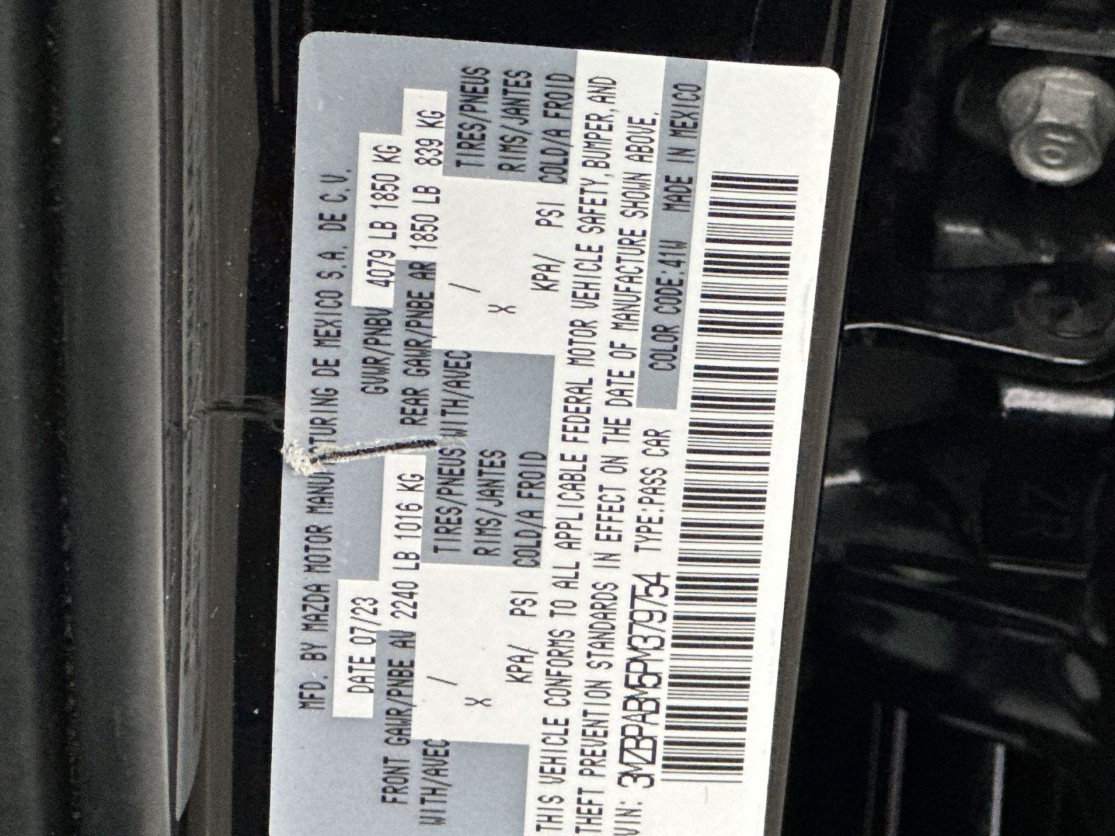 2023 Mazda Mazda3 2.5 S Select Package