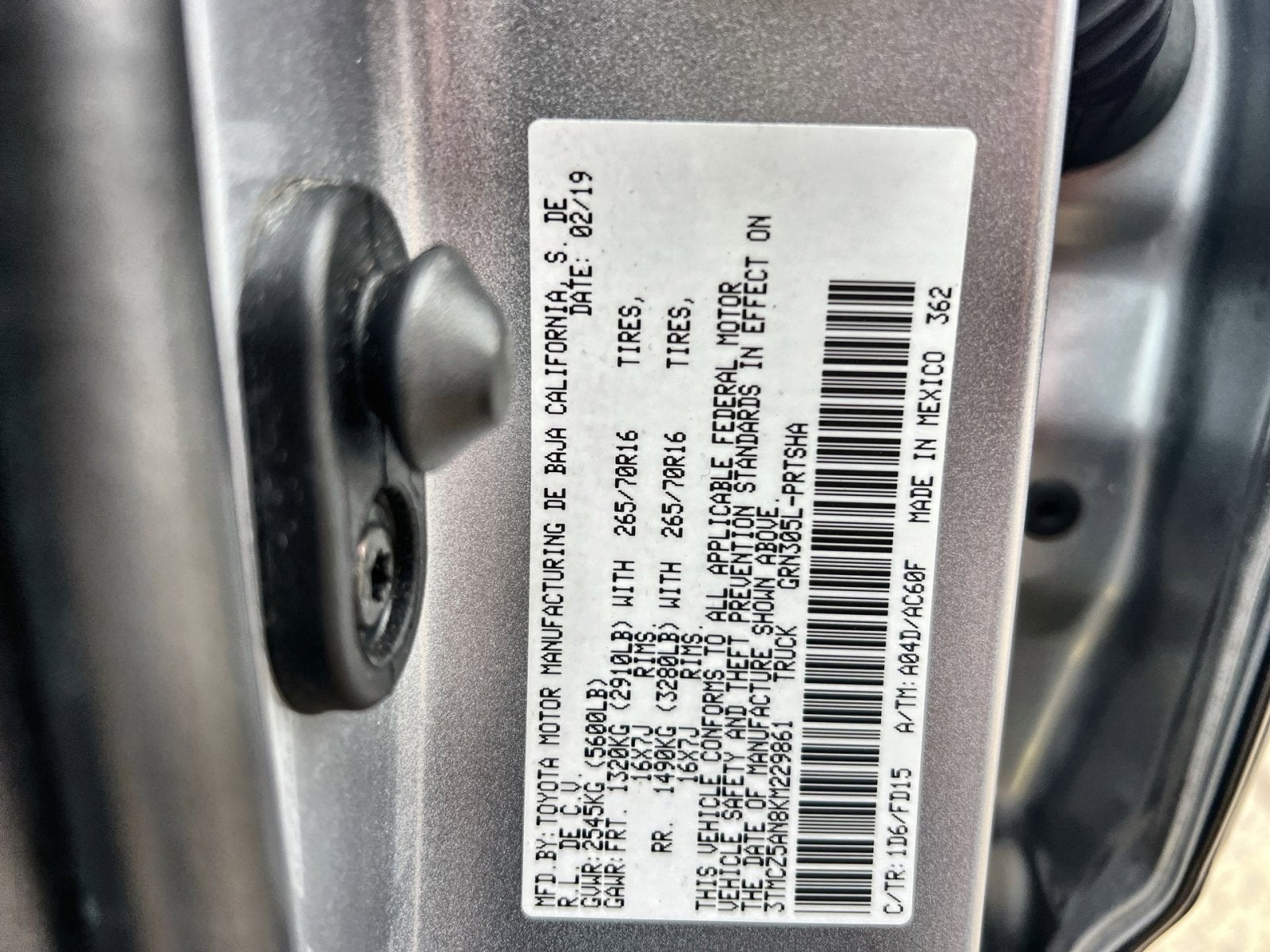 2019 Toyota Tacoma TRD Off-Road