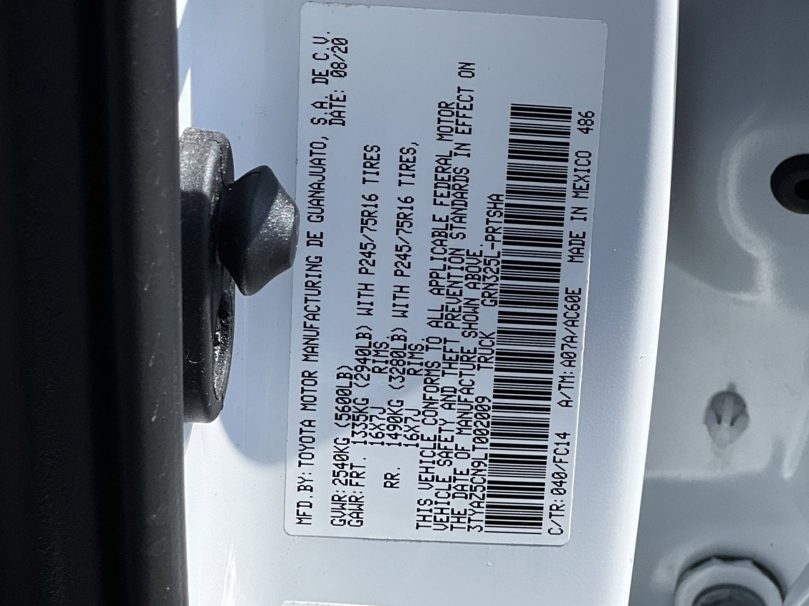 2020 Toyota Tacoma SR5