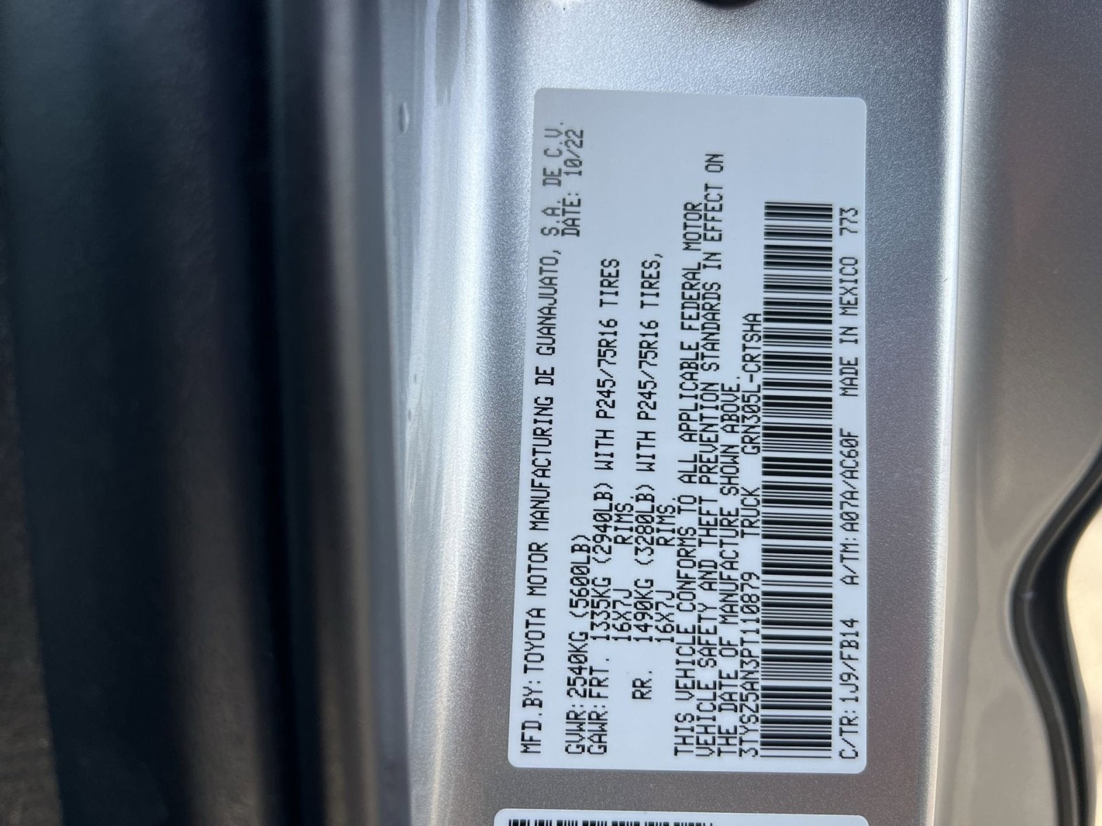 2023 Toyota Tacoma SR