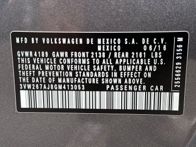 2016 Volkswagen Jetta 1.4T S