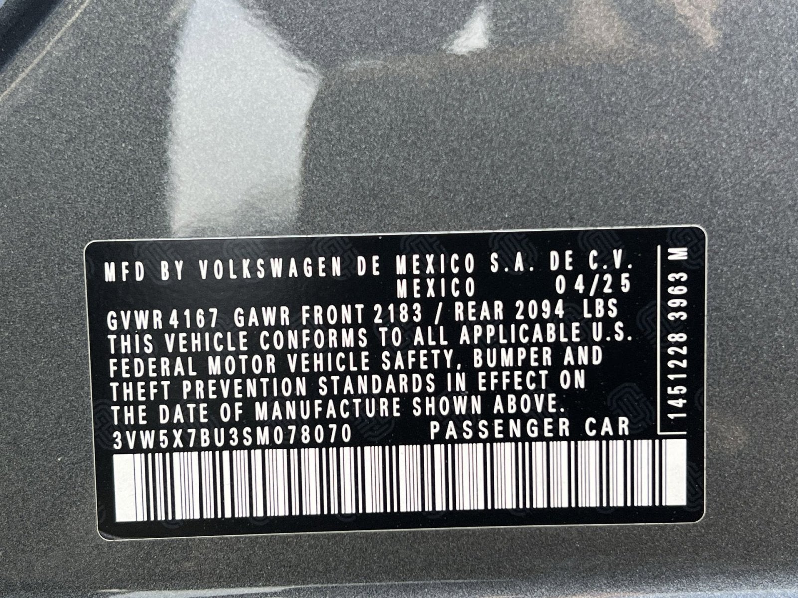 2025 Volkswagen Jetta 1.5T S