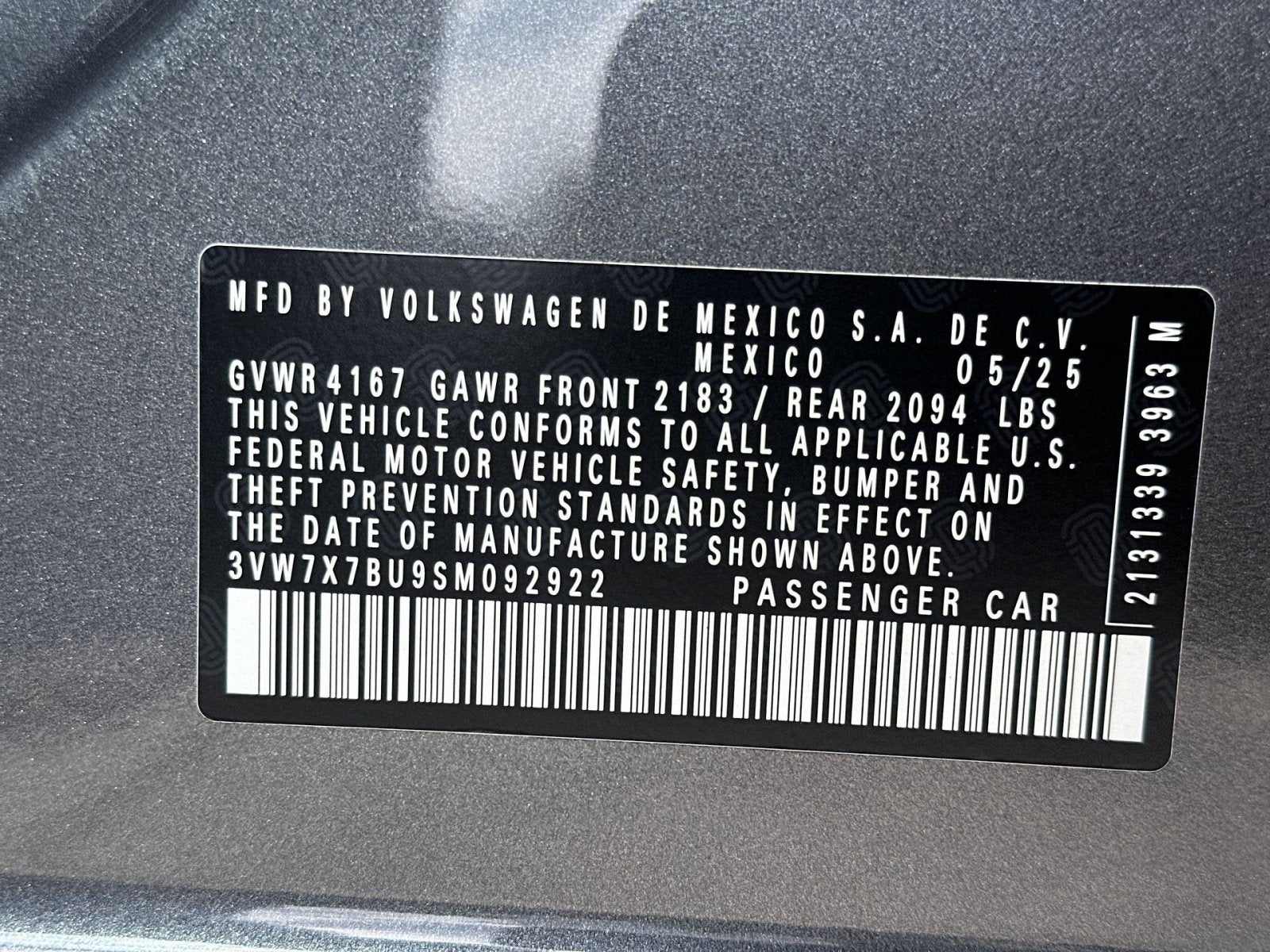2025 Volkswagen Jetta 1.5T SE