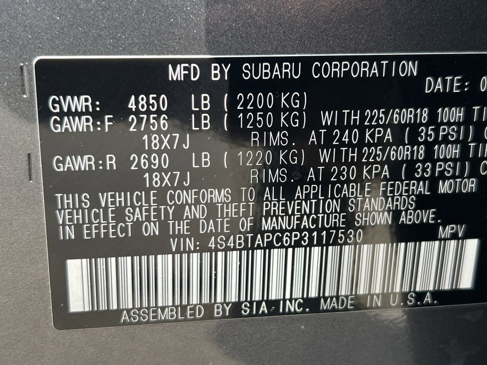 2023 Subaru Outback Touring