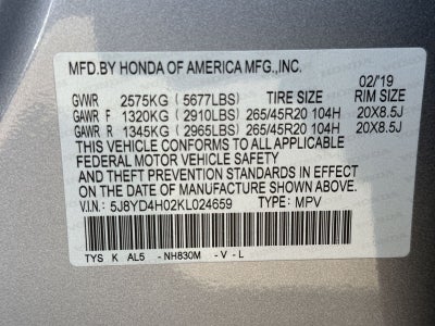 2019 Acura MDX 3.5L Technology Pkg w/A-Spec Pkg