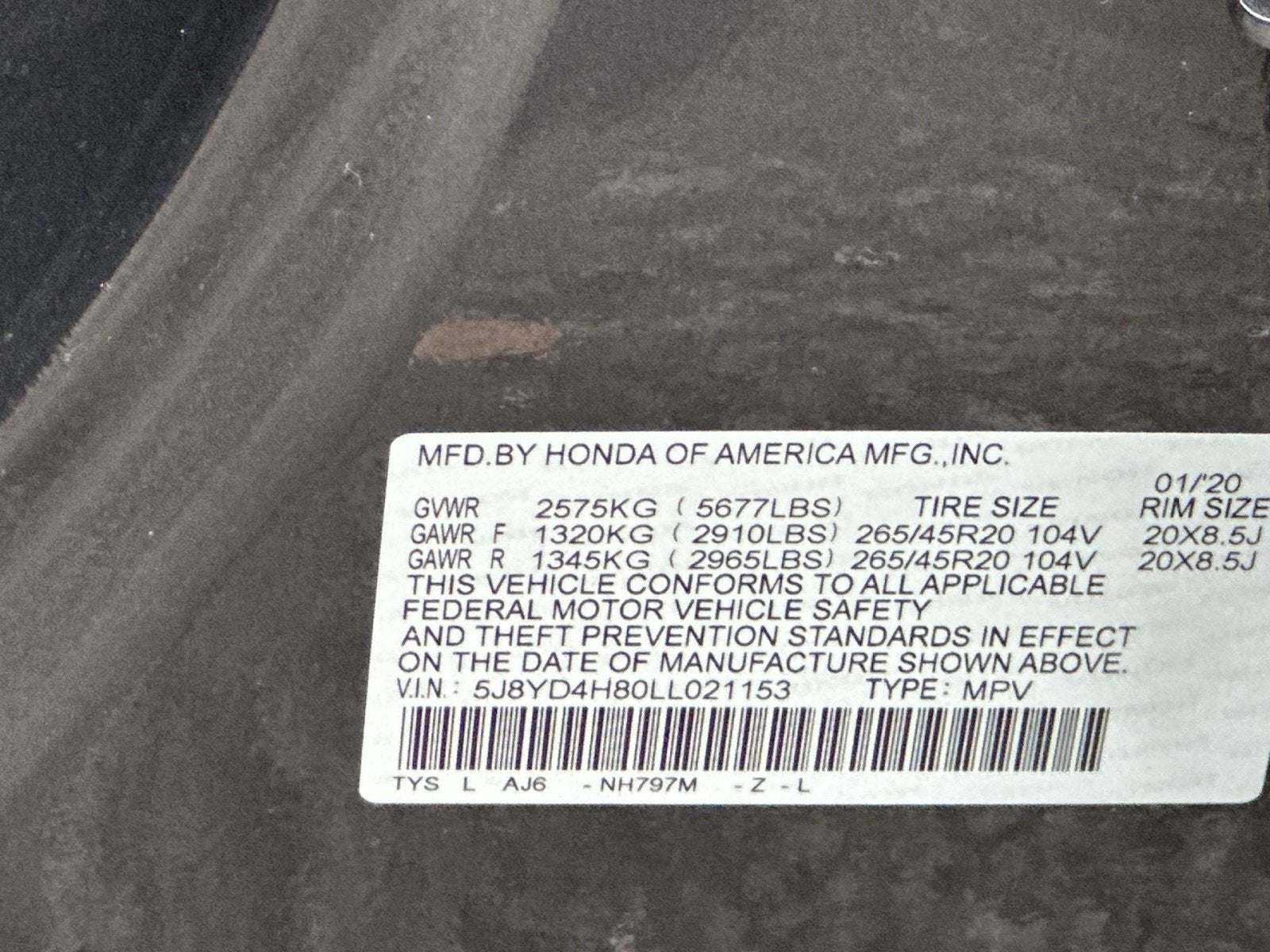 2020 Acura MDX Advance