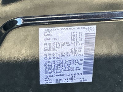 2016 INFINITI QX60 Base