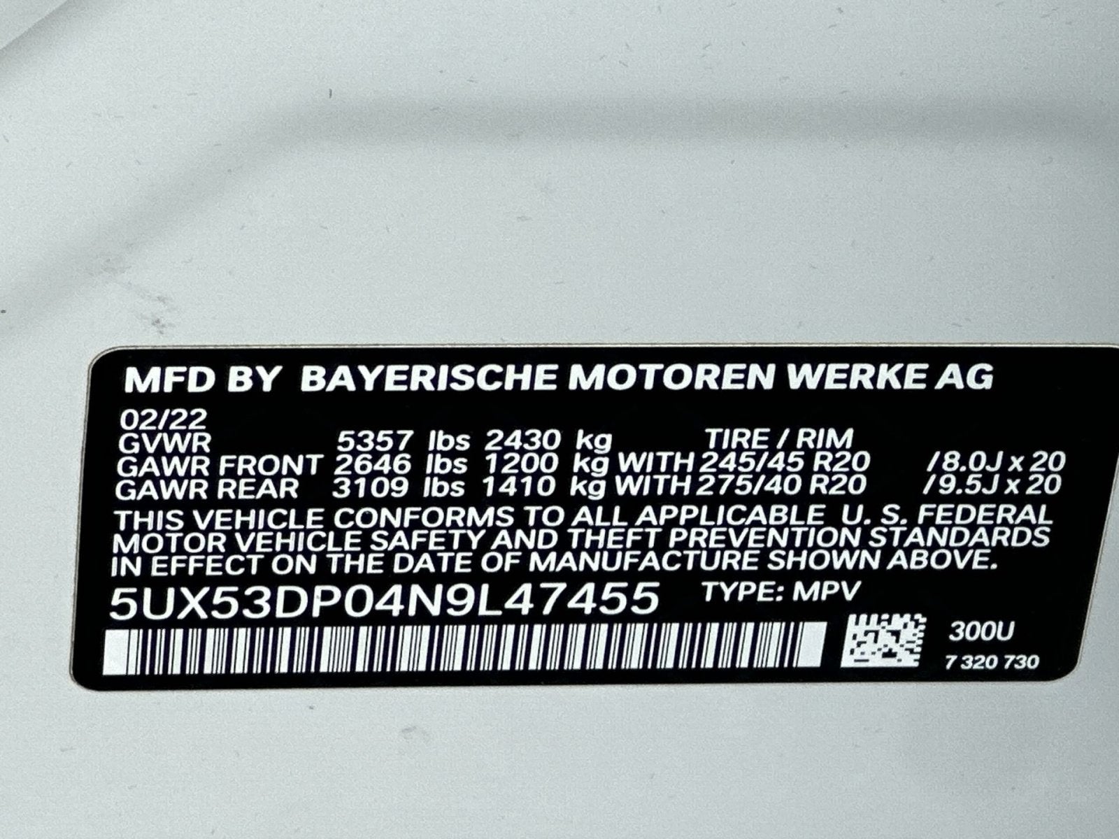 2022 BMW X3 xDrive30i