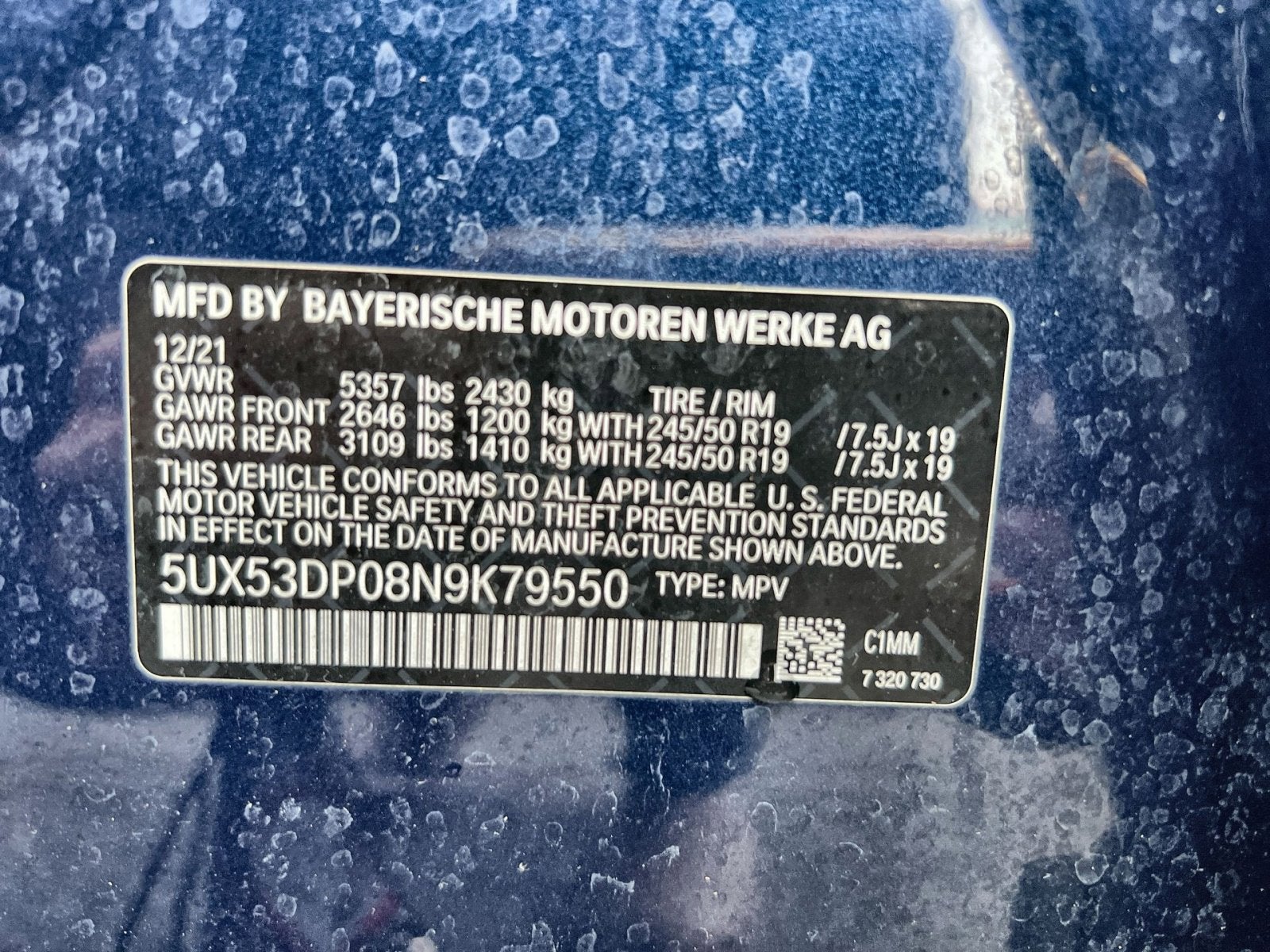 2022 BMW X3 xDrive30i